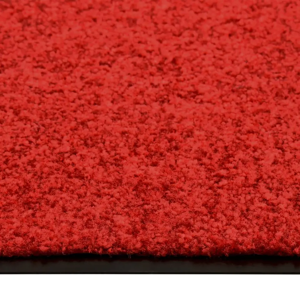 vidaXL - Mat - Rood - Stof - 90 x 150 cm