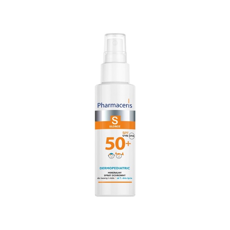 Pharmaceris S Dermopediatric Schützendes Mineralspray für Gesicht und Körper SPF50 + 100 ml