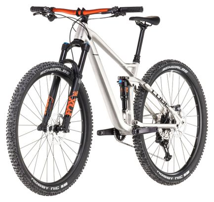 VTT Tout-Suspendu Cube Stereo One22 Race Shimano Deore/Deore XT 12V 27.5'' Argent Raw Metal 2025