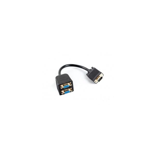 Lanberg Adaptador Splitter VGA para 2xVGA (AD-0020-BK)