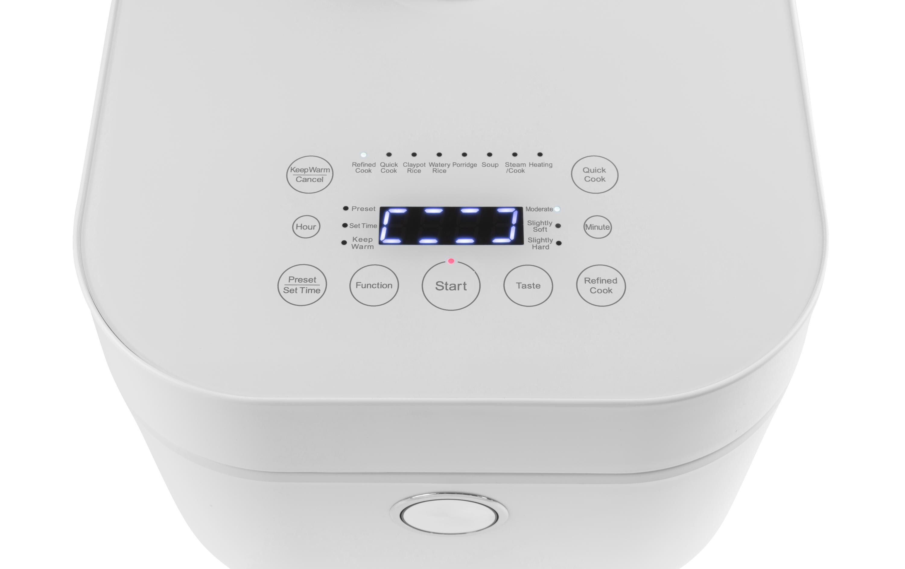 Reiskocher SAN Induktion 4 L, Weiss<br>Innovative Technologie für perfekt gekochten Reis im Handumdrehen