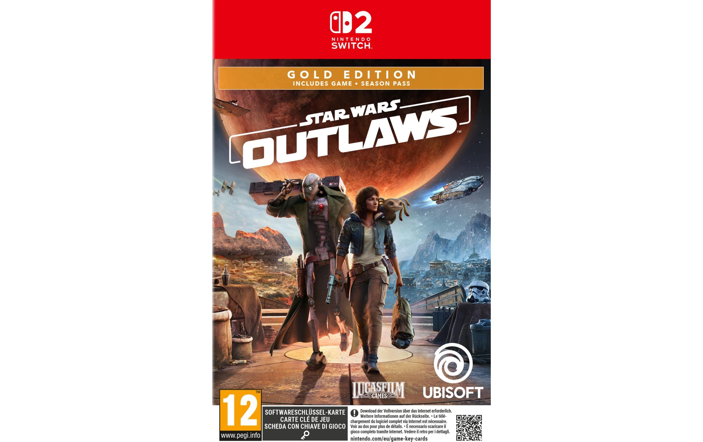 Star Wars Outlaws Gold Edition (Game Key Card)Action-Adventure-Rollenspiel für Nintendo Switch 2