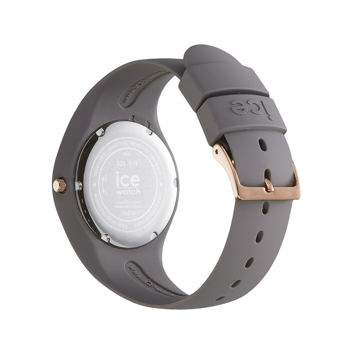 Montre ICE WATCH femme plastique gris bracelet caoutchouc gris