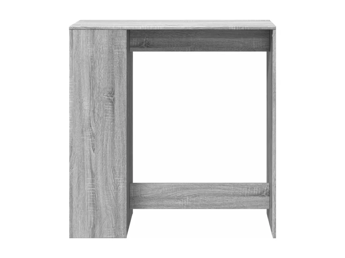 Table de bar avec étagères sonoma gris bois d'ingénierie