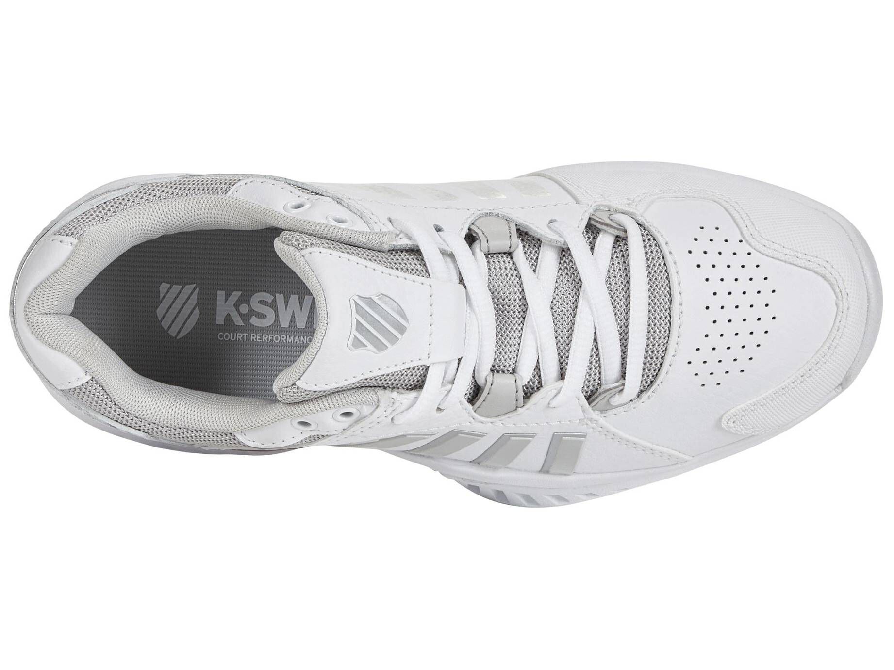 K-Swiss| Damen Tennisschuhe RECEIVER V CARPET Hallenschuhe mit Leder