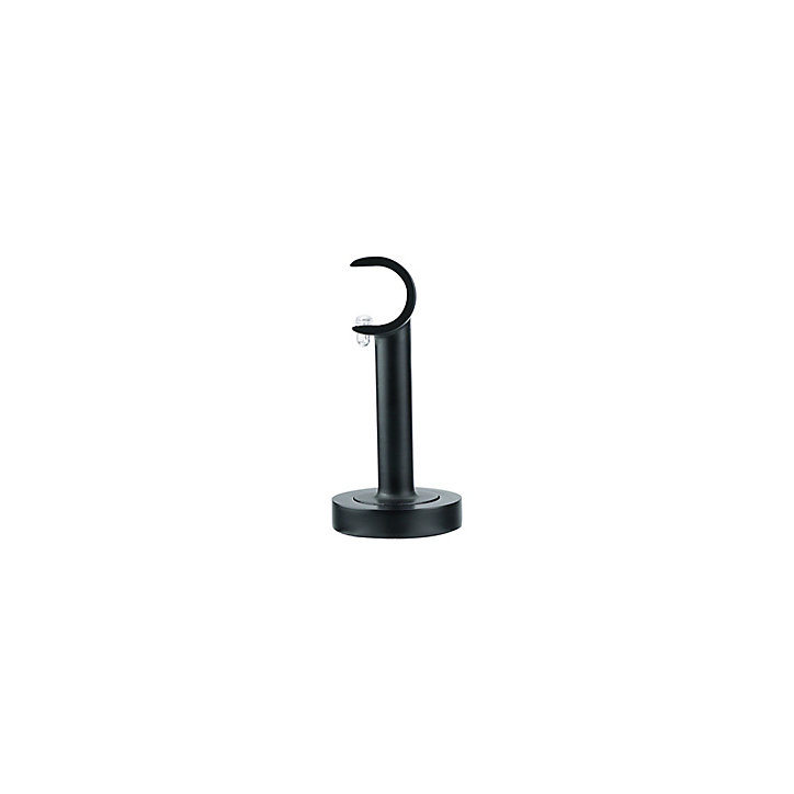 Support court pour barre à rideau GoodHome 19 mm Araxos noir