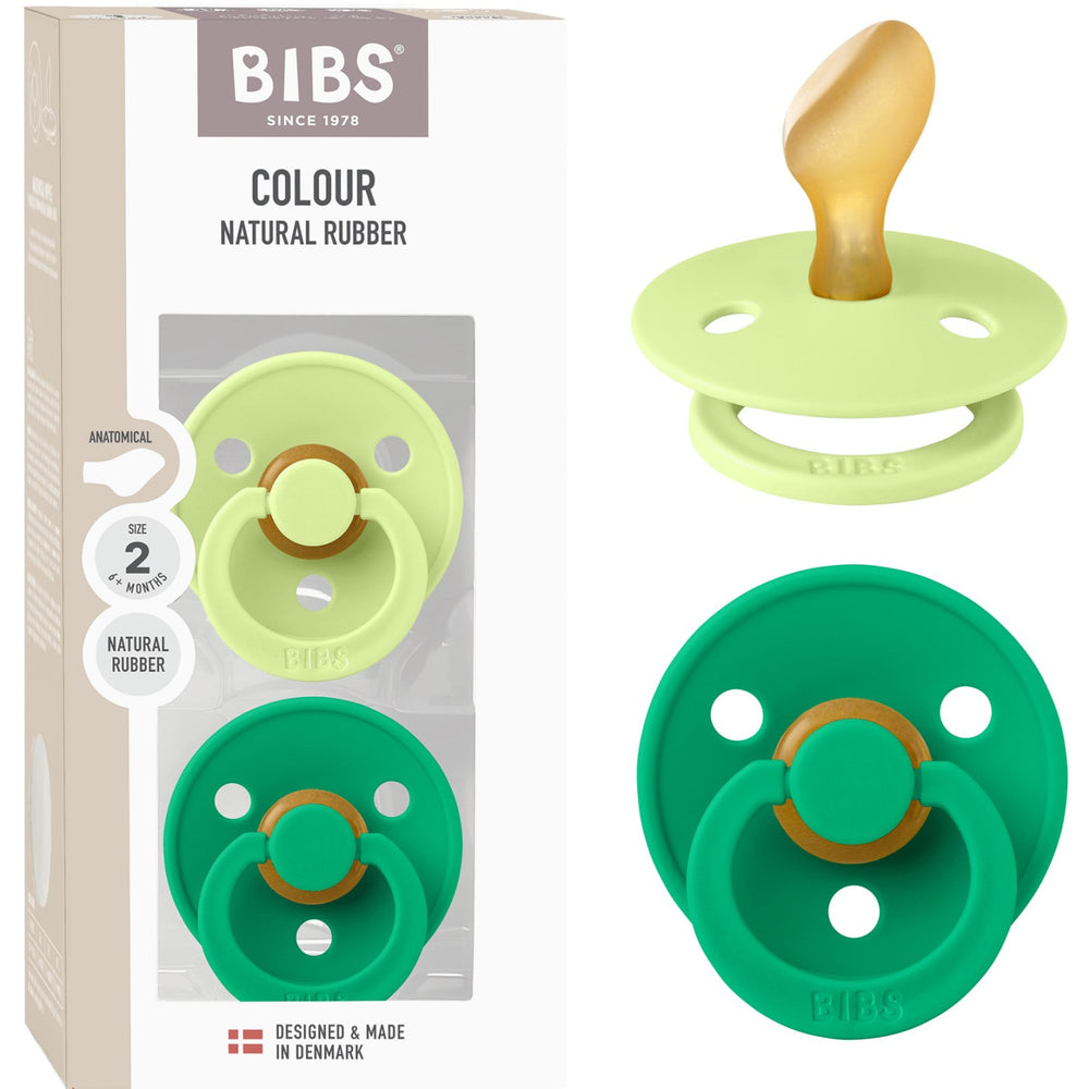Køb Bibs Matcha/Cactus Sut Colour 2-Pak Anatomical Latex
