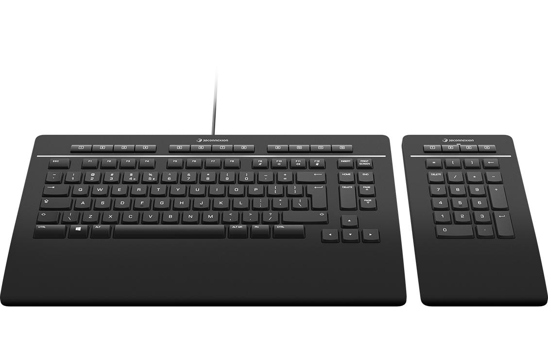 Tastatur Keyboard Pro mit NumpadKabelgebundene USB-Tastatur mit kabellosem Ziffernblock