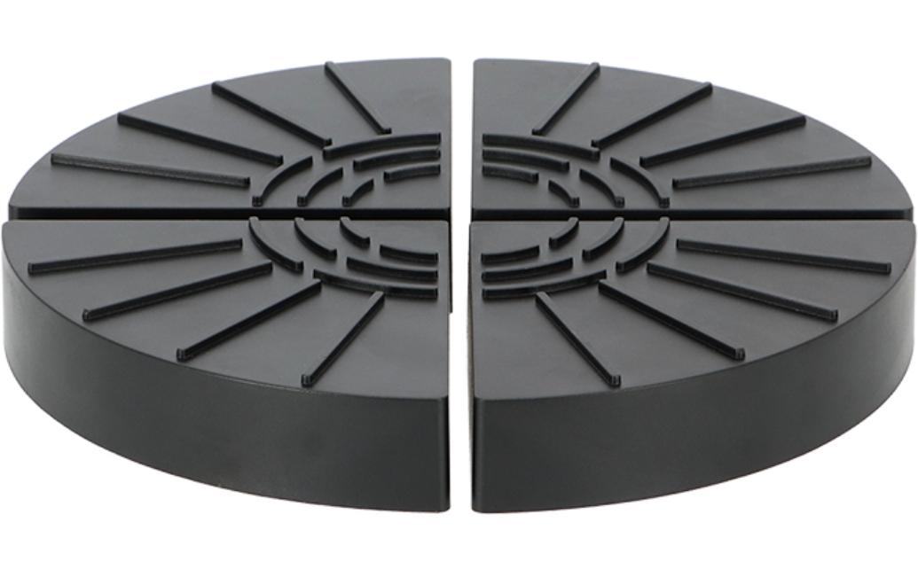 Blumentopffüsse 4er-Set, SchwarzPflanzentopf-Untersetzer aus Kunststoff