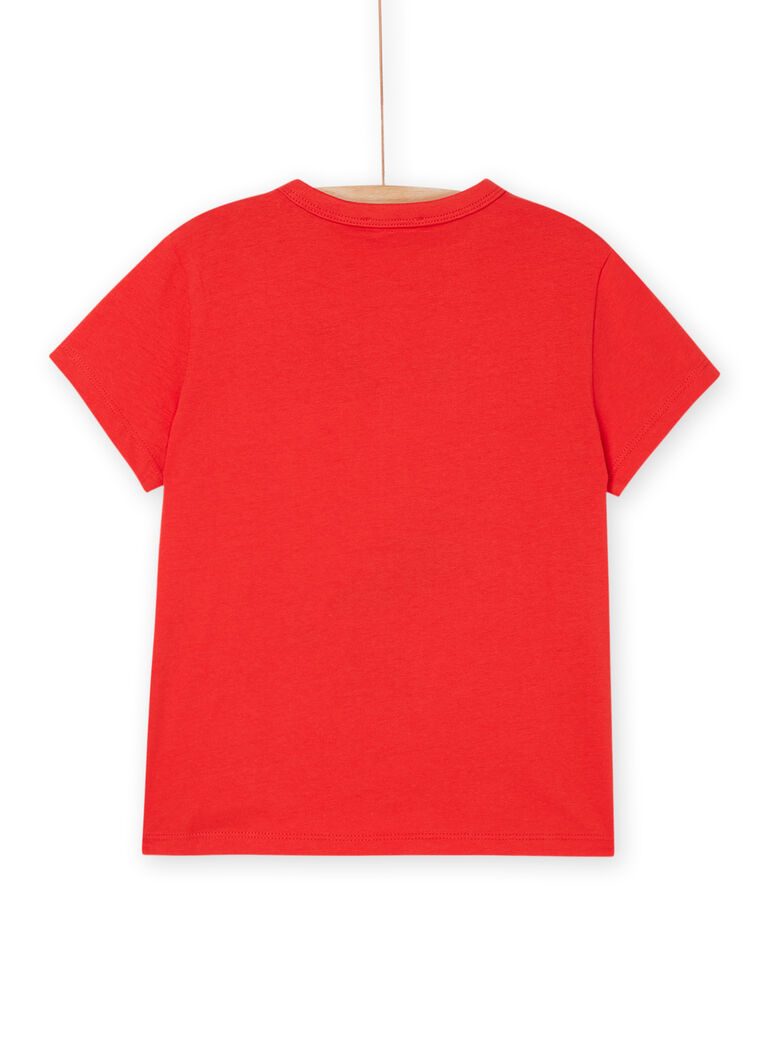 T-shirt rouge à animation pélican