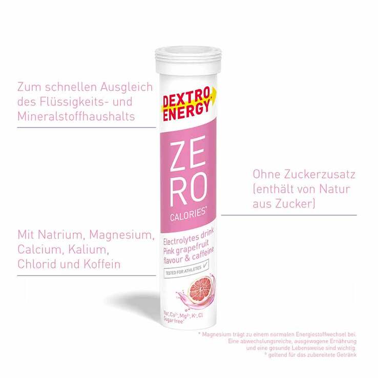 Dextro Energy Zero Calories pink Grapefruit Bta, 20 St