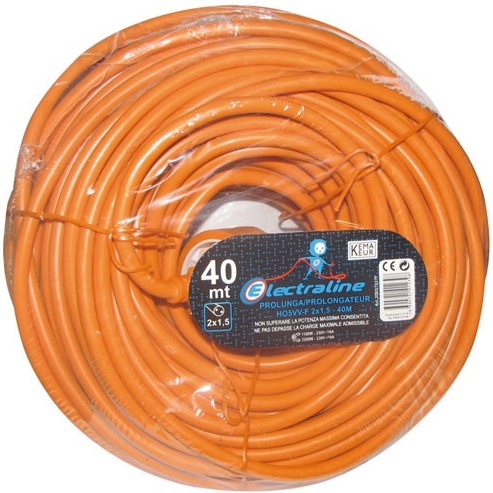 Prolongateur de jardin 16A   2x1.5mm² orange 40 m