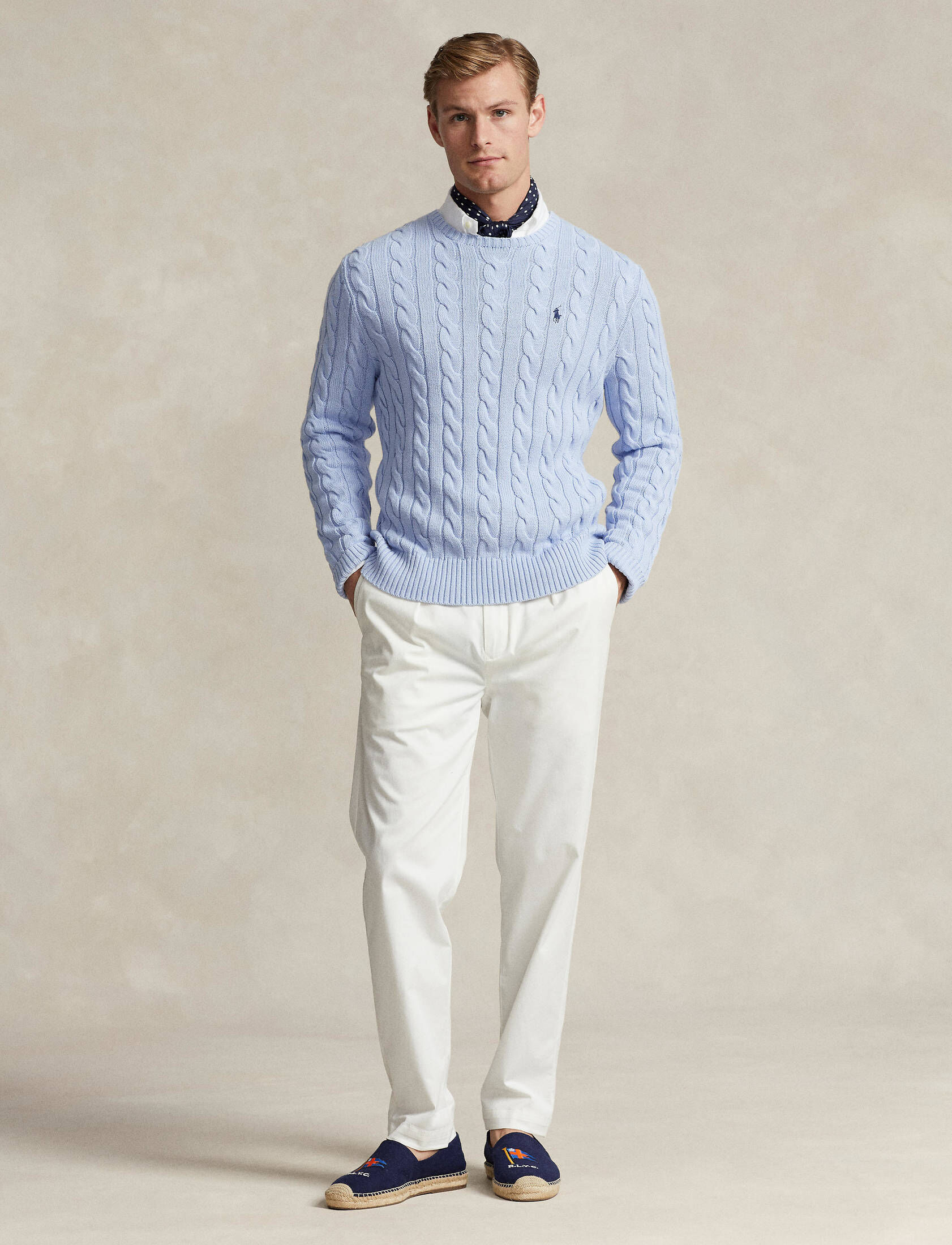 Polo Ralph Lauren| Herren Strickpullover mit Zopfmuster