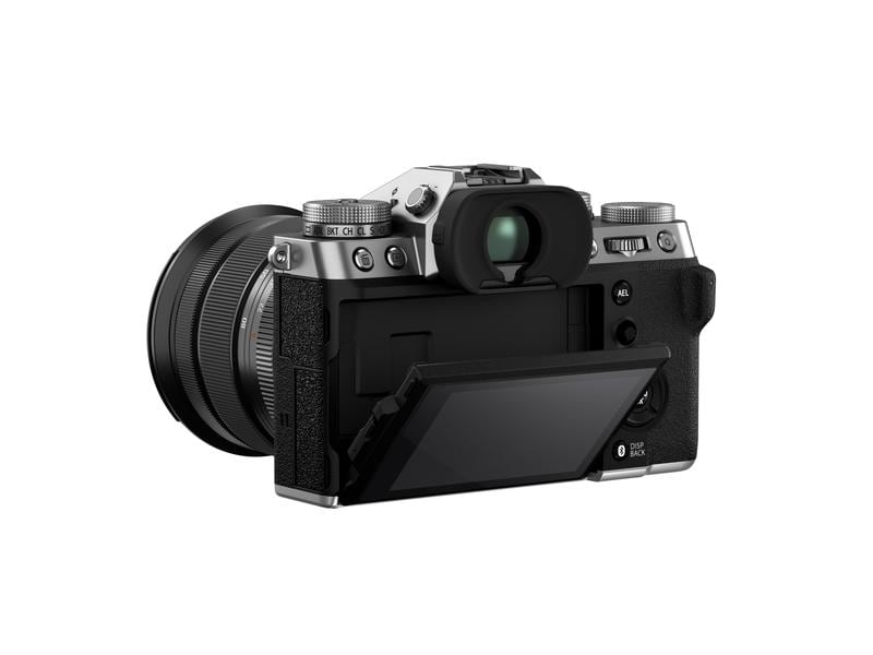 Fujifilm Fotokamera X-T5 Kit XF 16-50mm Silber Spiegellose Systemkamera mit 40.2 Megapixel-Sensor und integriertem Fünf-Achsen-Bildstabilisator inkl. Objektiv