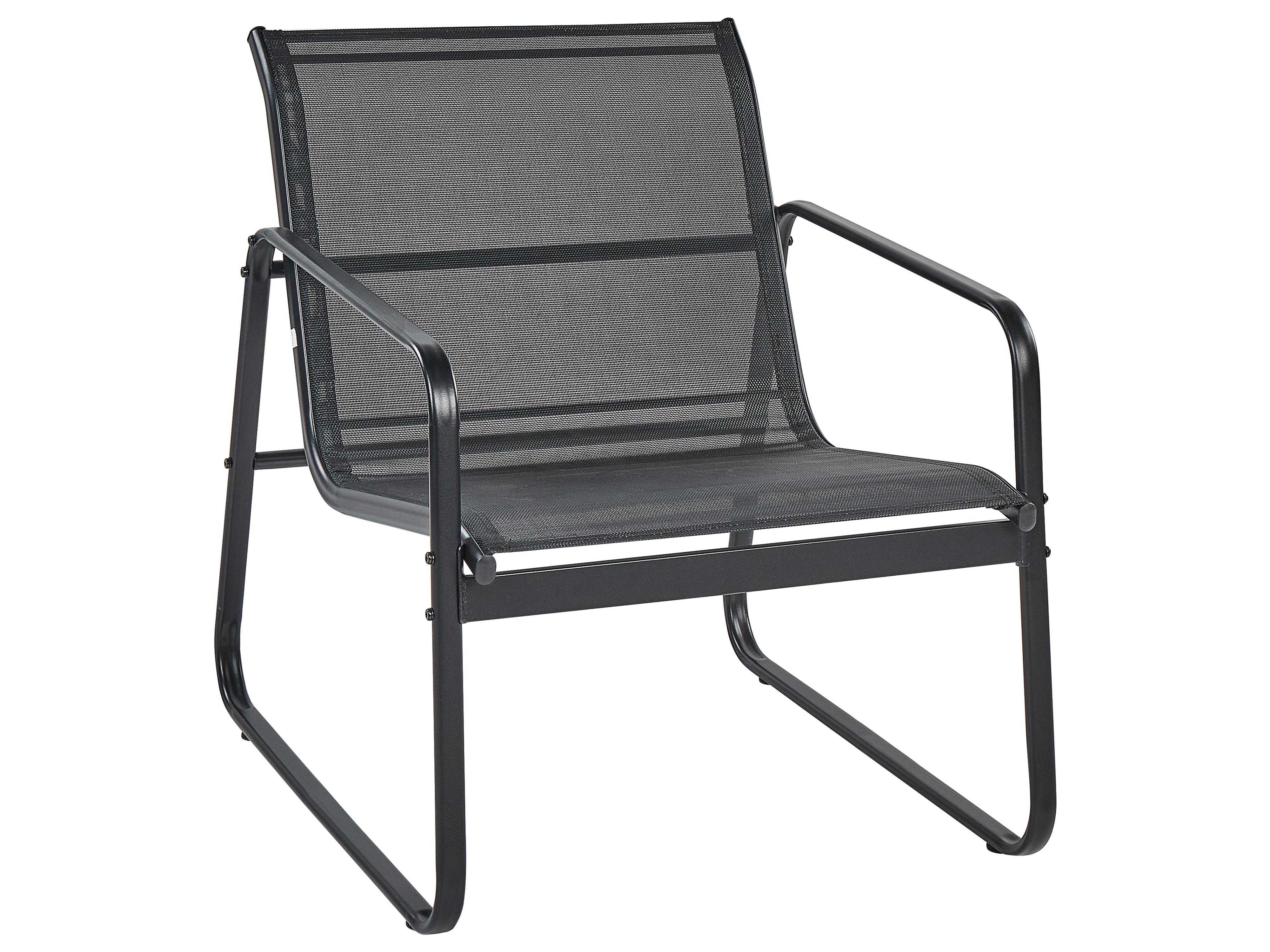 Loungeset met tafel 4-zits BARREA Metaal Zwart