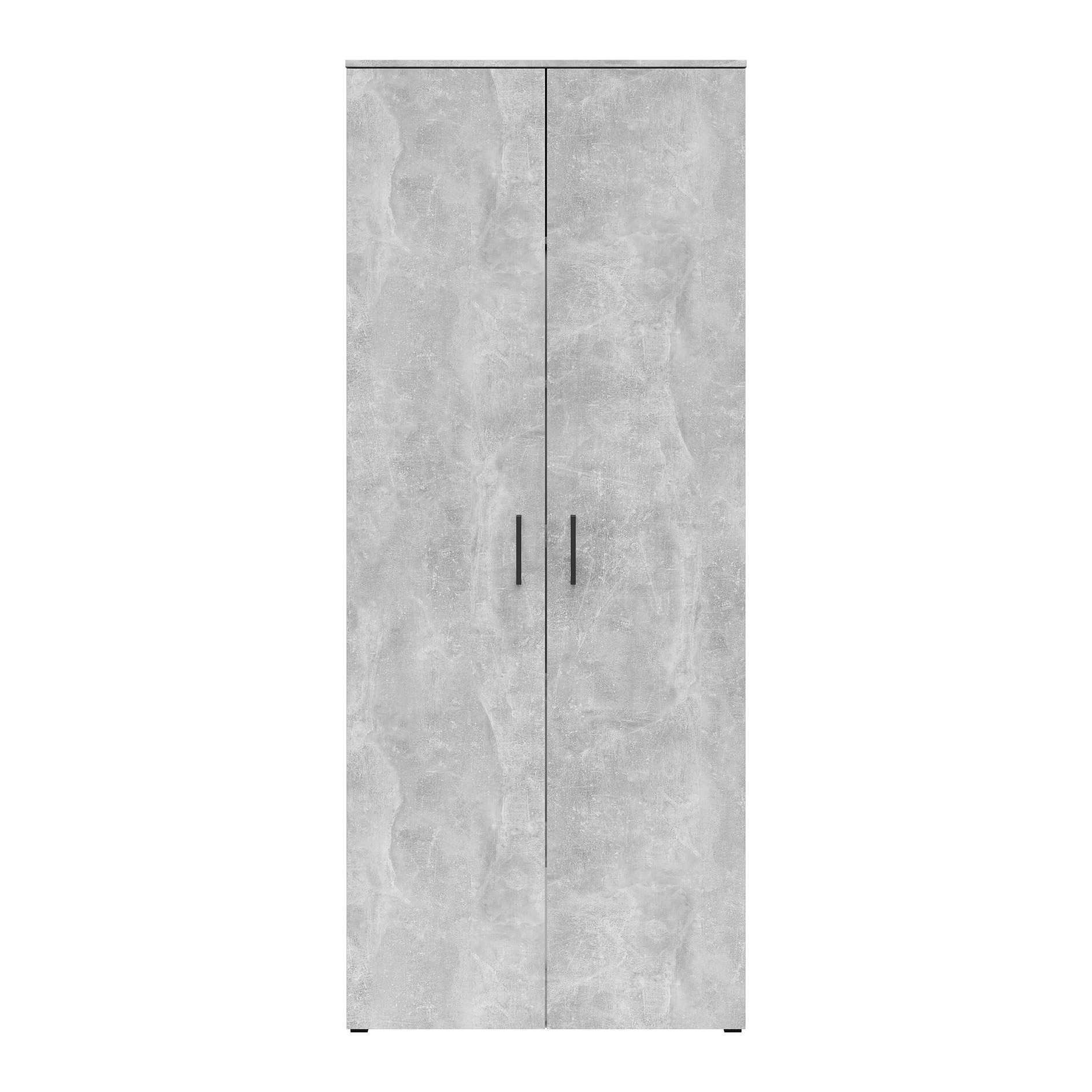Drehtürenschrank - Betonoptik - Breite 80 cm