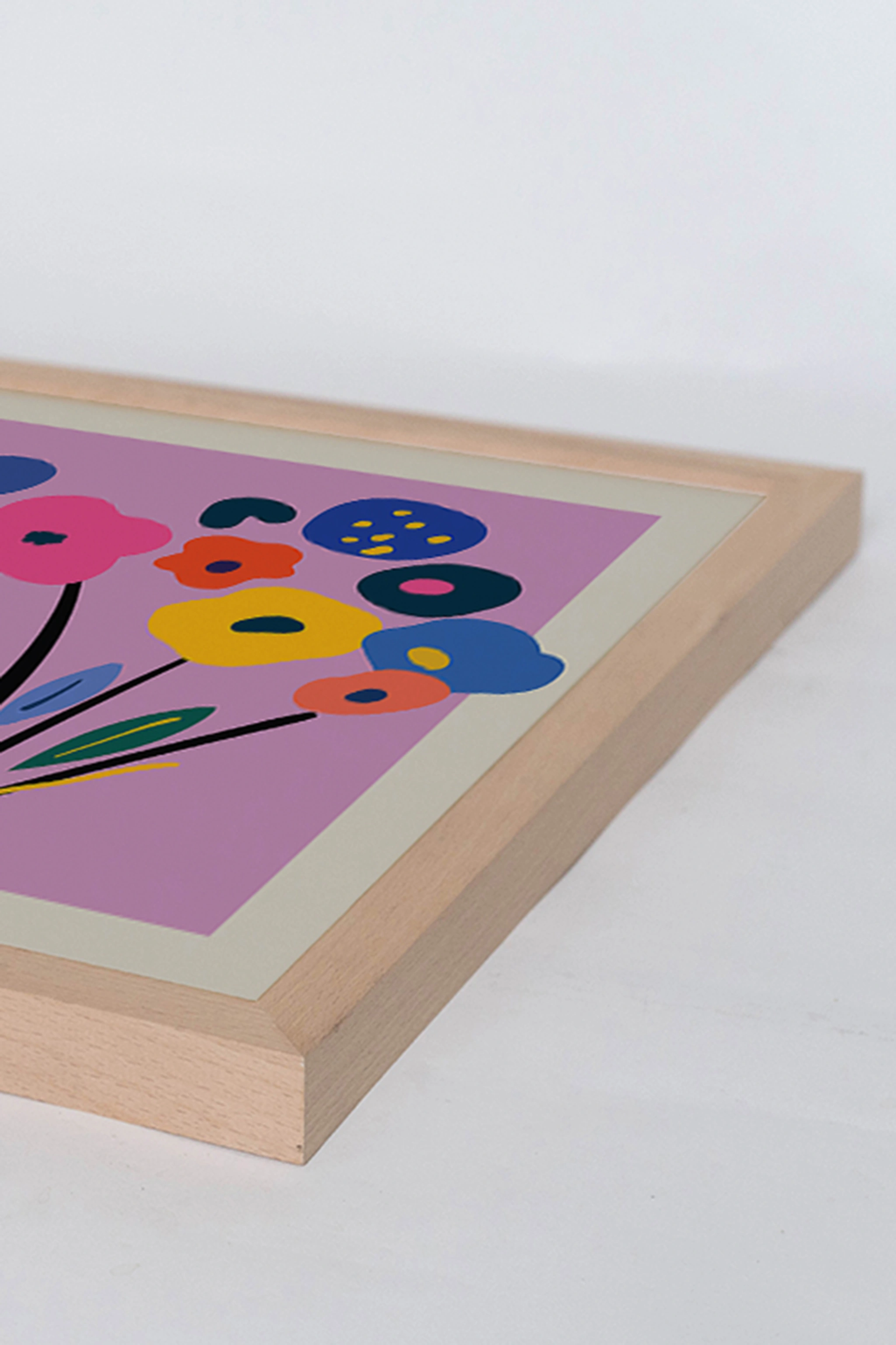 Milan Moon Wandbild STRAUß mit Rahmen