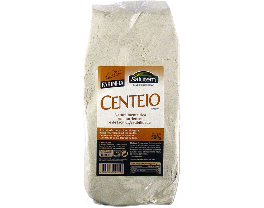 FARINHA SALUTEM CENTEIO INTEGRAL 500G