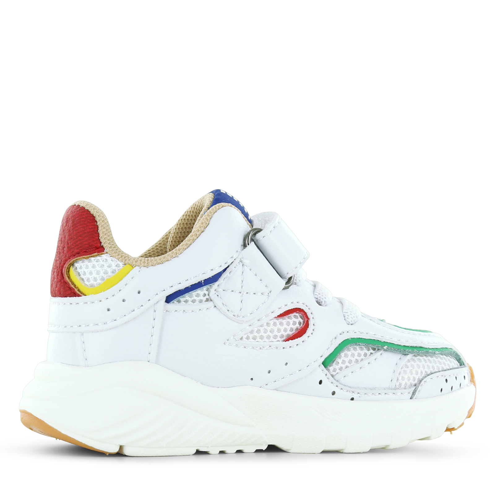 Shoesme sportlicher weißer Sneaker mit buntem Detail
