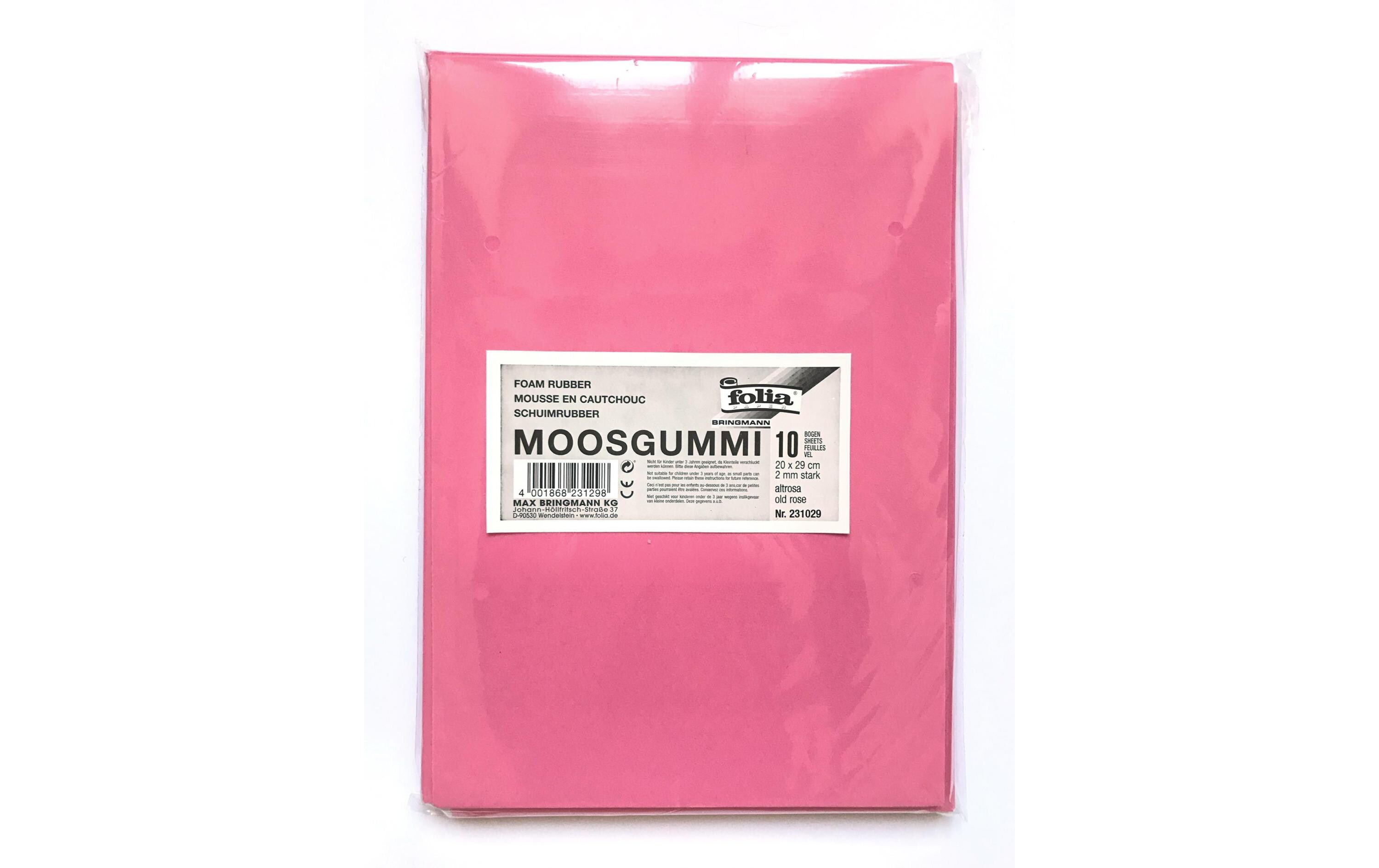 Moosgummi-Set 10 Stück, RosaMoosgummi