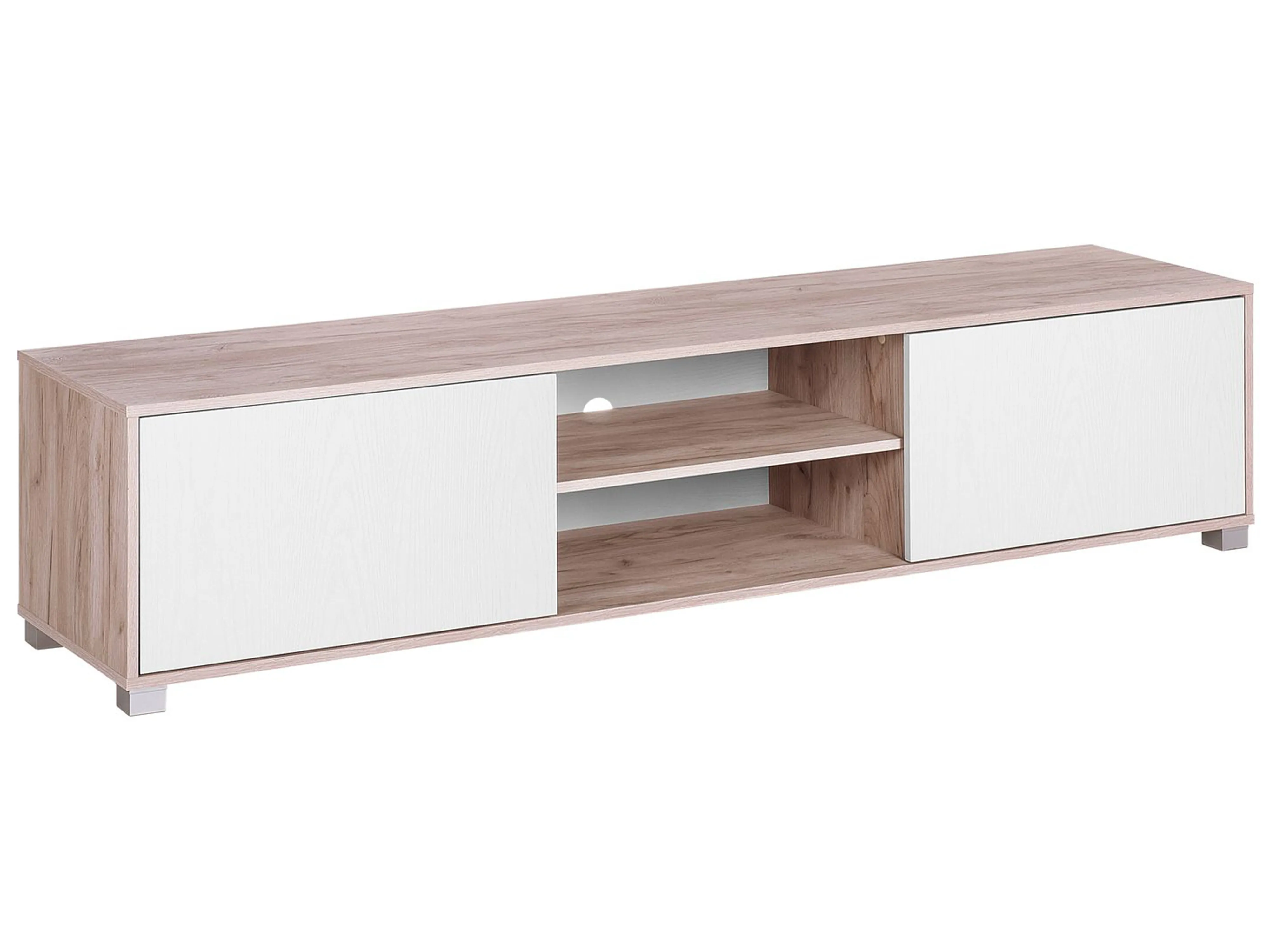 TV-meubel LINCOLN Bruin/wit