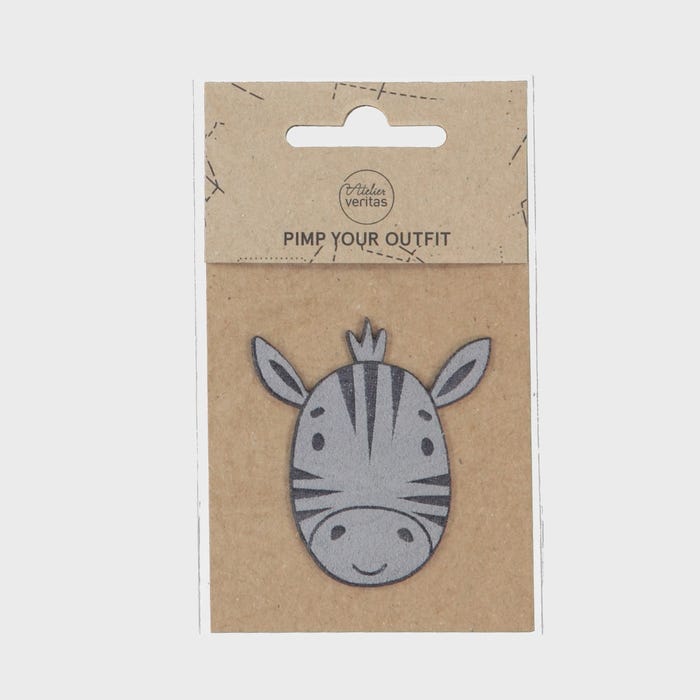 Atelier Veritas-Patch suède zebra 6x5cm