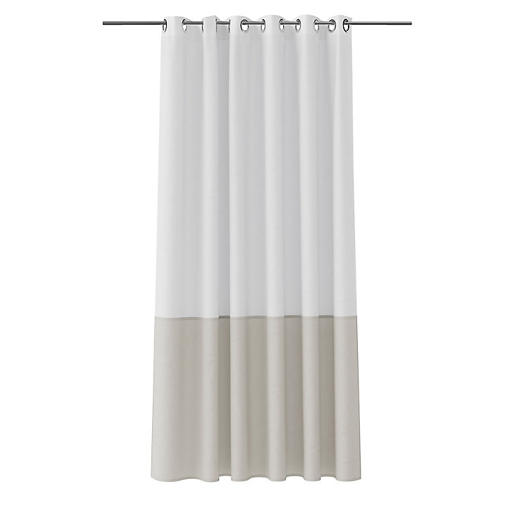 Rideau de douche blanc et beige galet Graphene 180 x 200 cm GoodHome