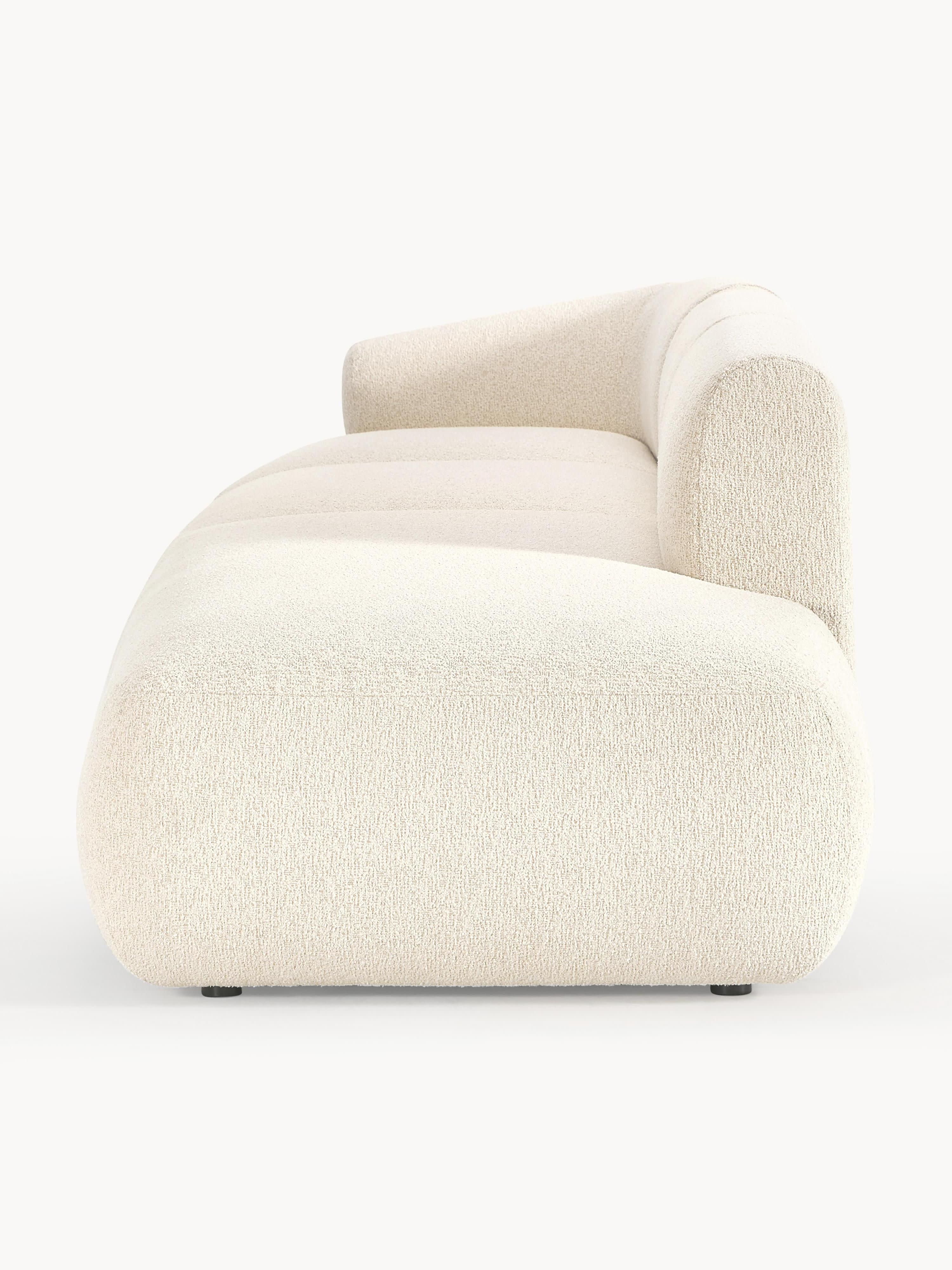 Modulaire XL chaise longue Sofia van bouclé stof