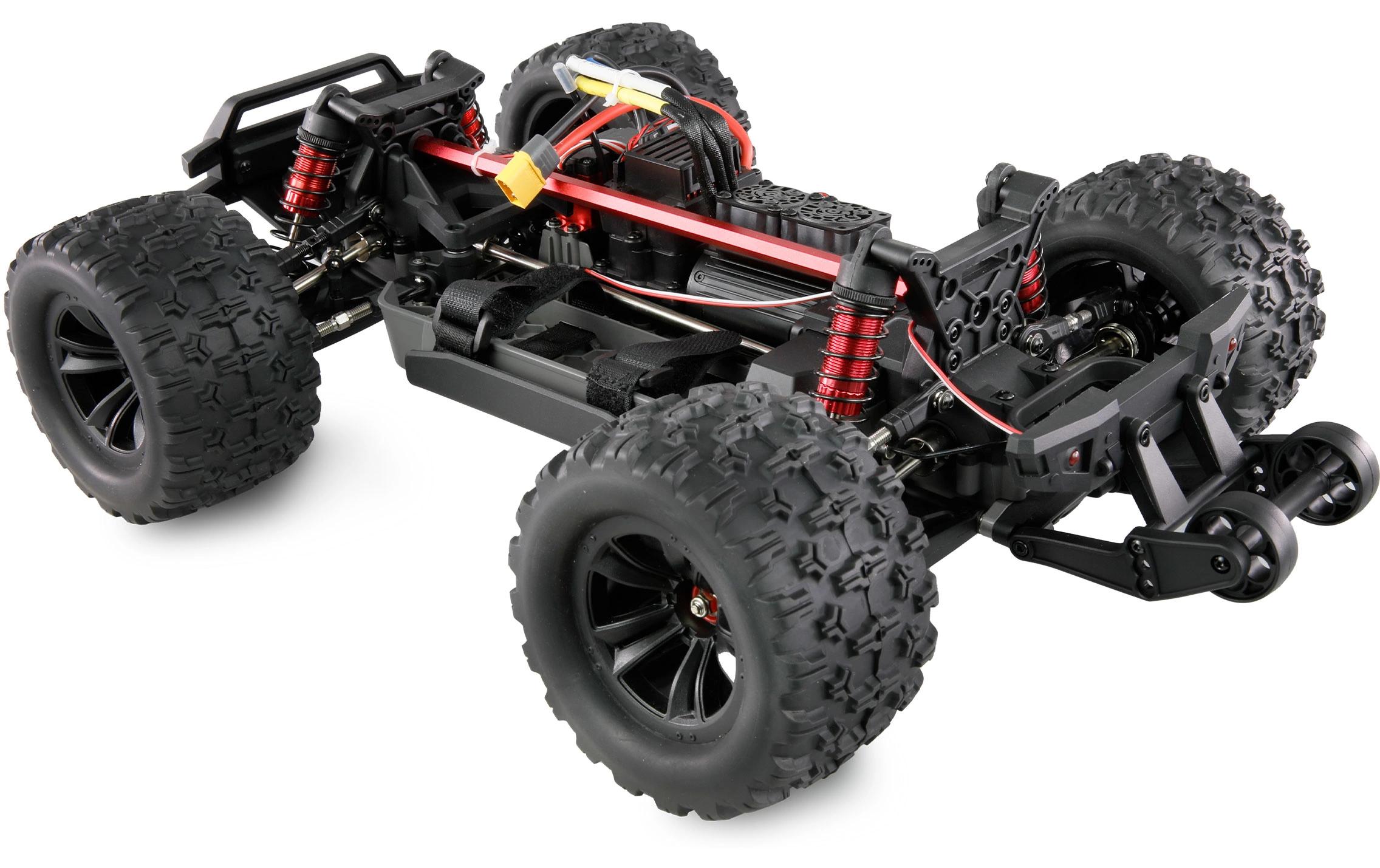 Monster Truck Hyper Go MTX10 1:10, ARTR, Schwarz/Blau<br>Off-Road RC-Modellauto mit leistungsstarken, überdimensionierten und einstellbaren Öldruckstossdämpfern für volle Kontrolle im harten Off-Road-Einsatz