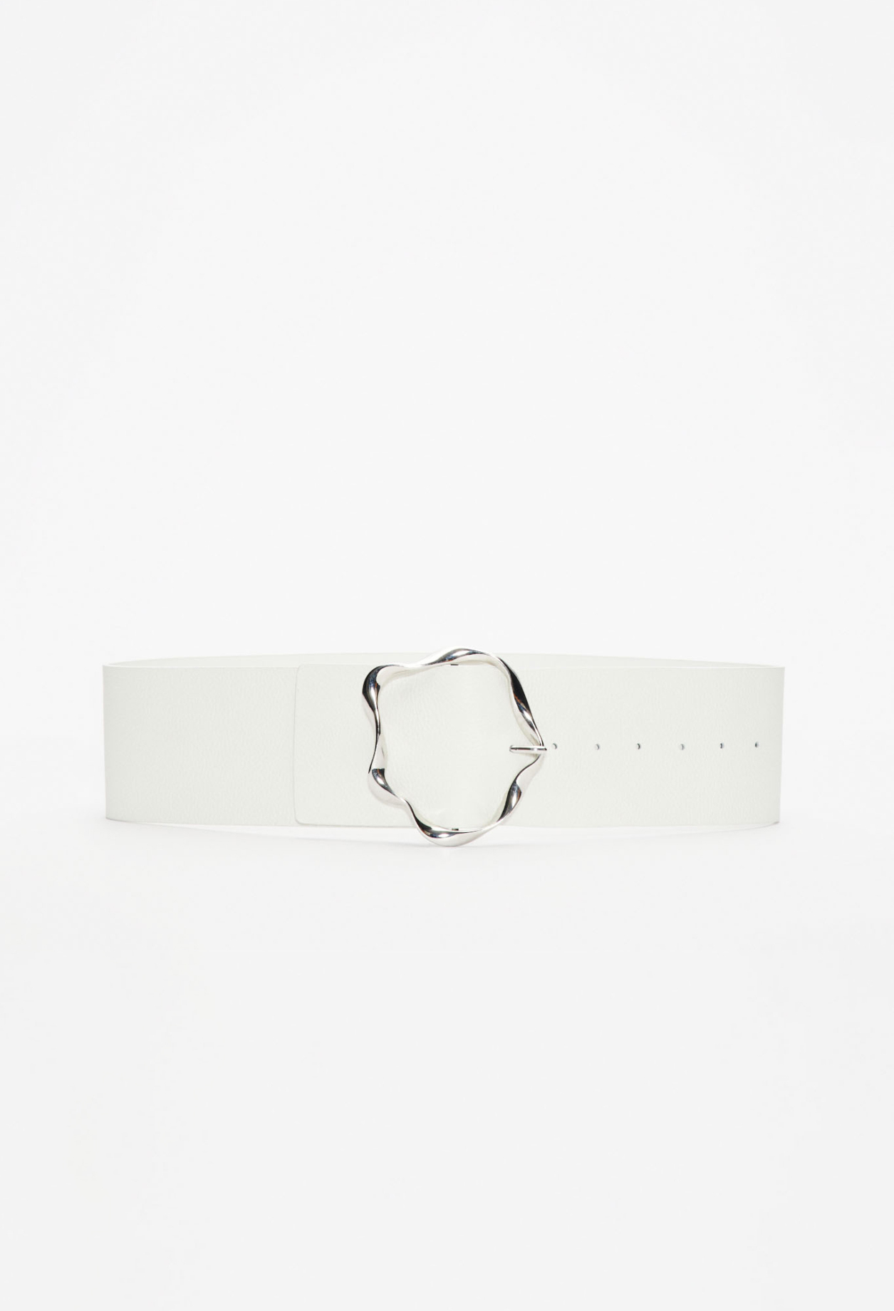 Ceinture large en cuir