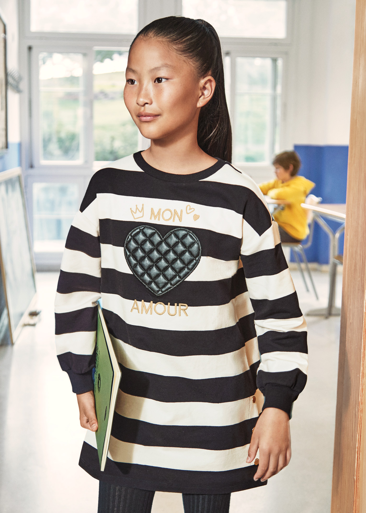 Vestido listrado infantil Better Cotton