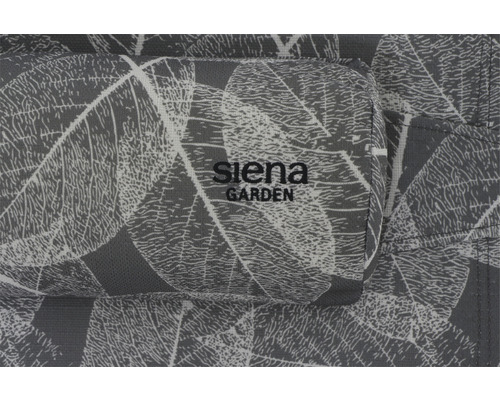 Siena Garden RPET kampeerligstoel 200 x 69 x 43 cm grijs