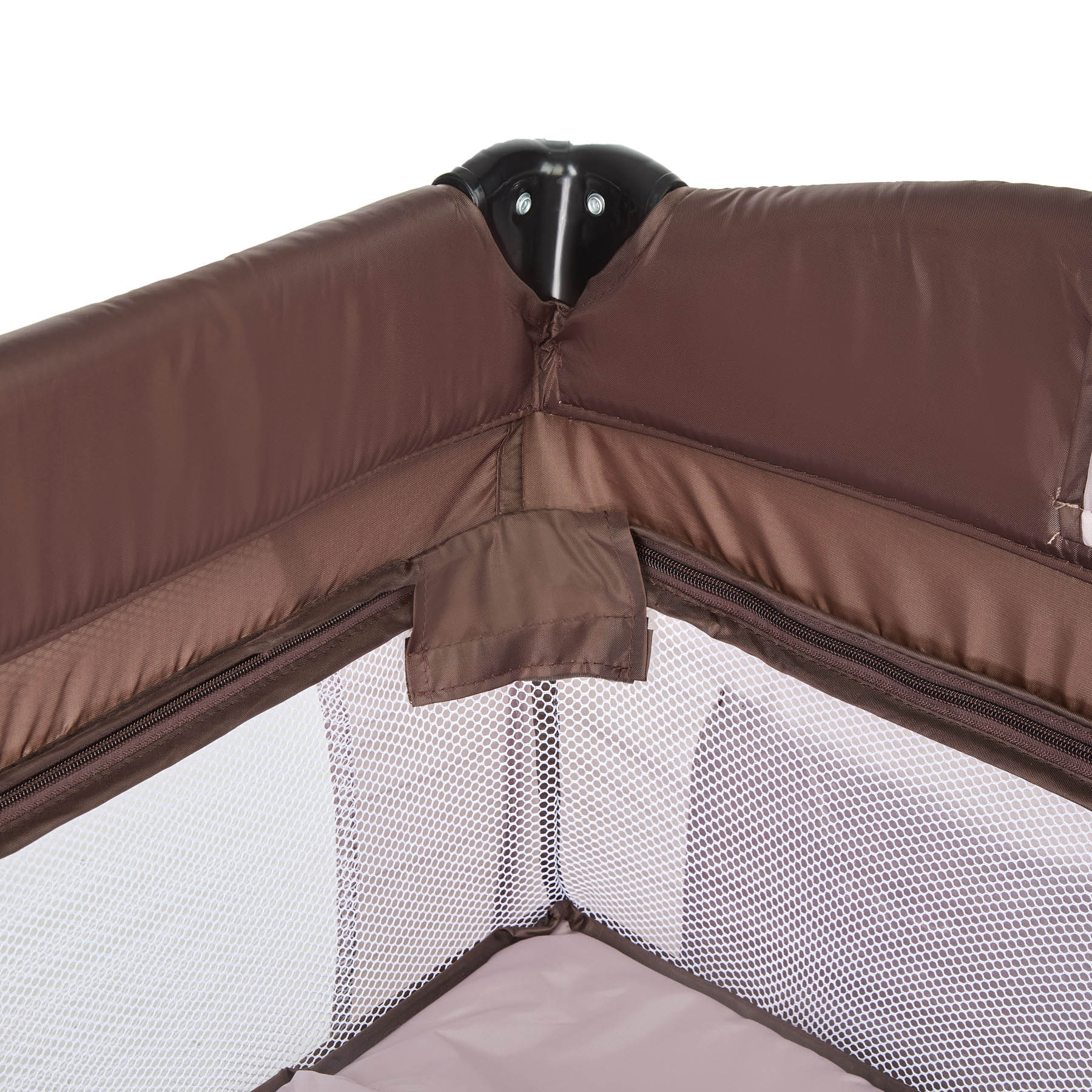 tectake® Kinder Reisebett, klappbar und höhenverstellbar, 2 Rollen mit Bremsen, inklusive Tragetasche, 132 x 75 x 104 cm