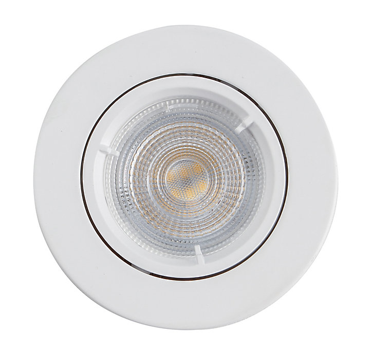 Spot encastrable Colours Caius IP20 blanc Ø8,5 cm