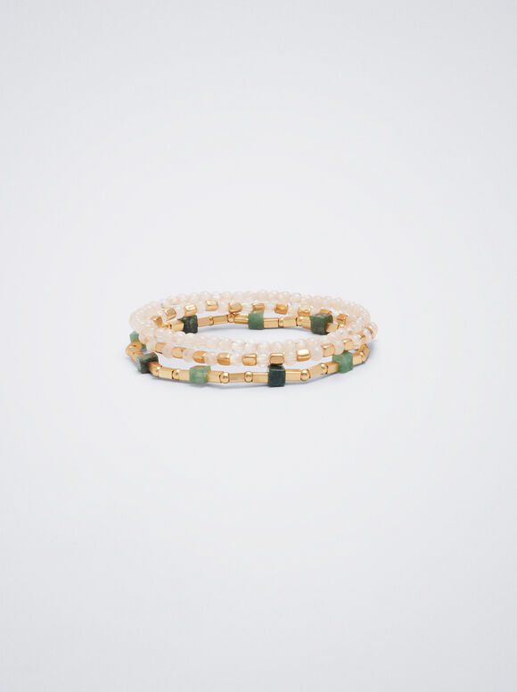 Conjunto de pulseiras elásticas - Multicor