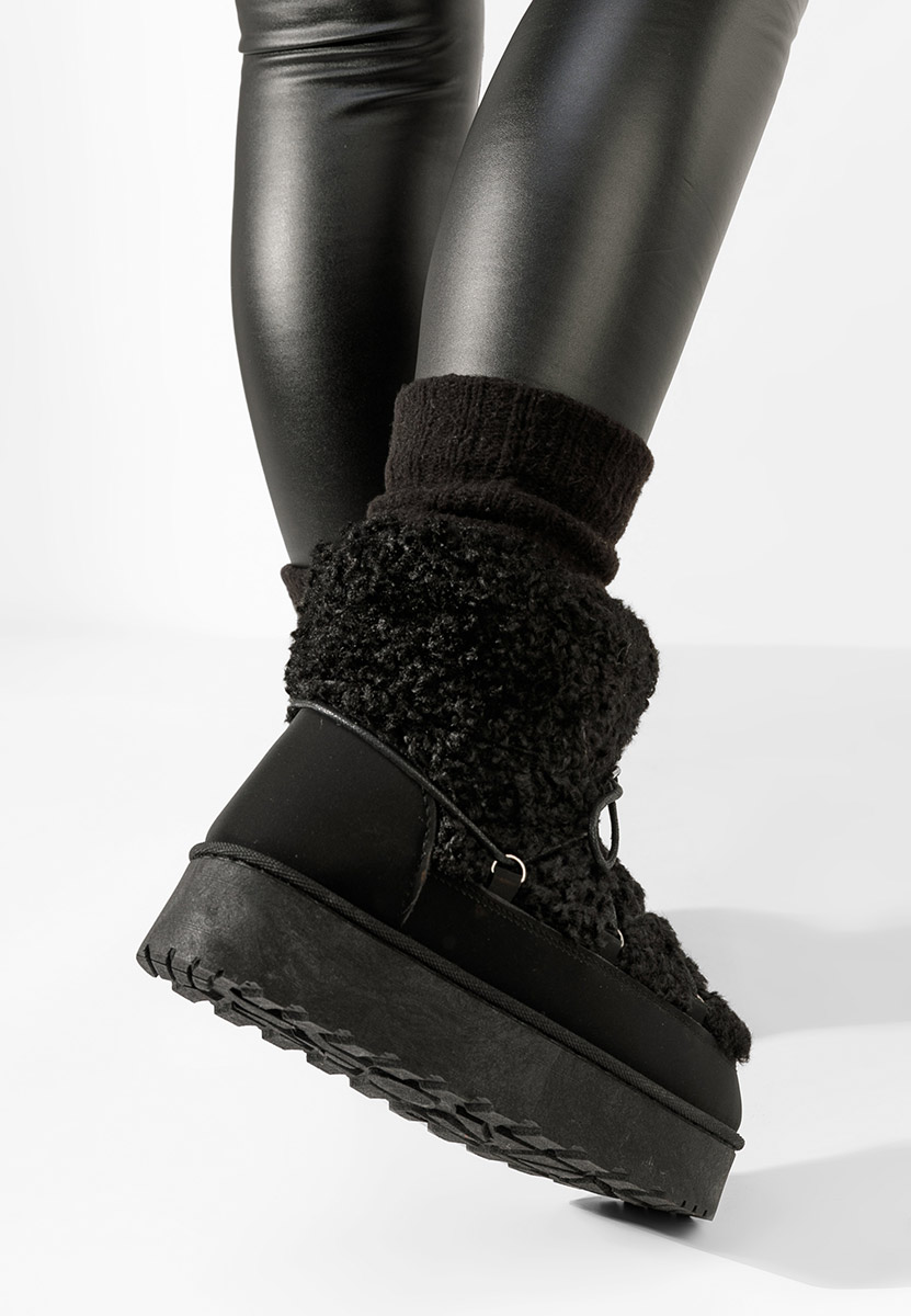 Bottes de neige femme noires Donata