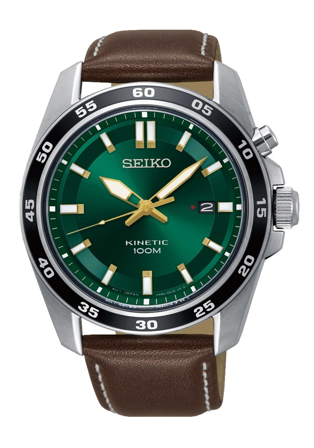 Seiko Kinetic Herrenuhr Grün SKA791P1