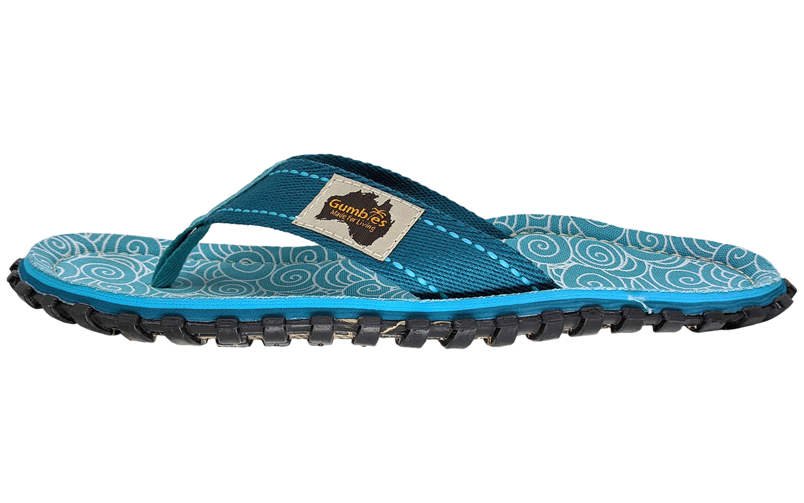 Gumbies Turquoise Swirls Damen Sandale