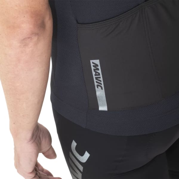 Maillot vélo MAVIC ESSENTIAL JERSEY BLACK WHITE