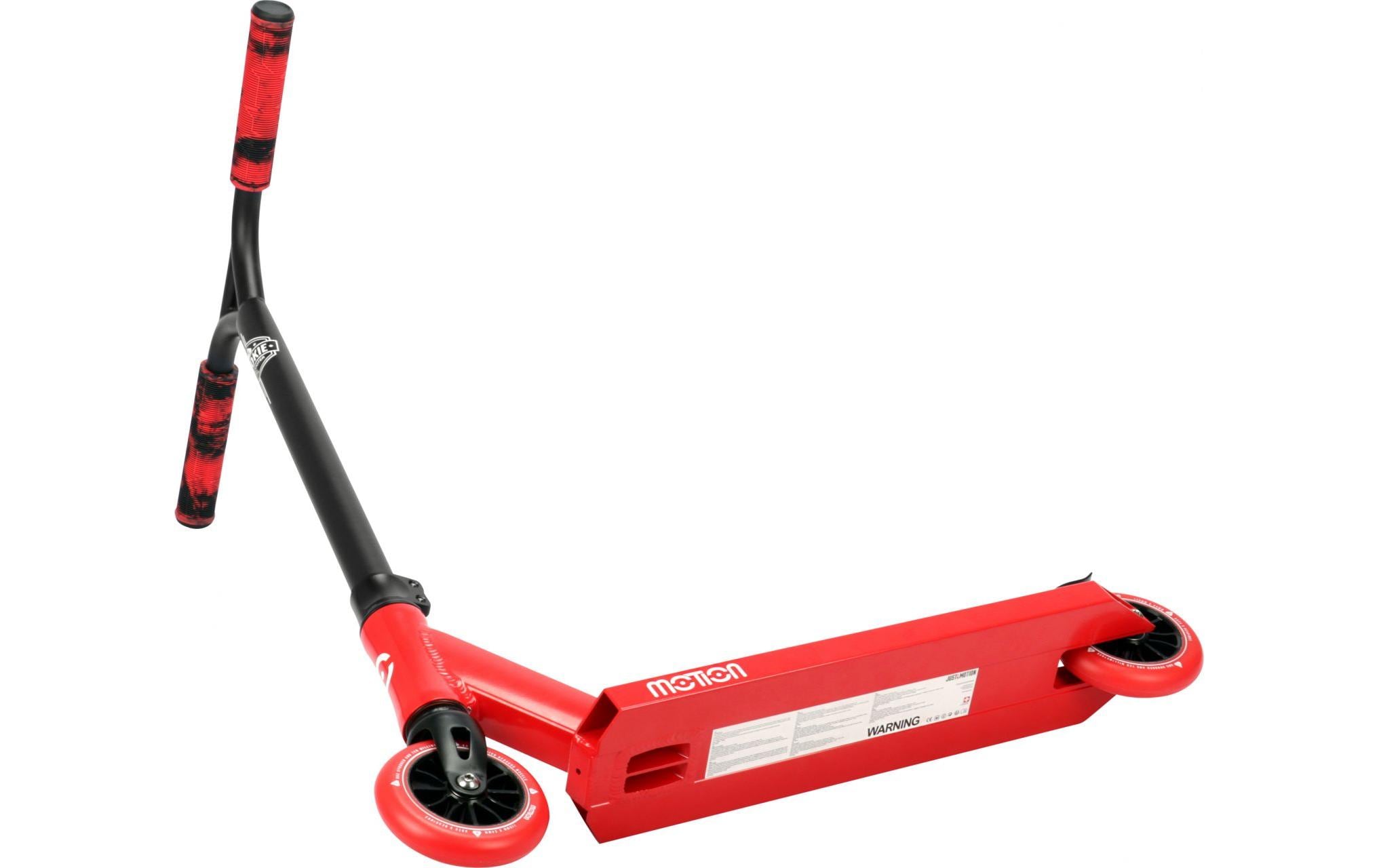 Motion Freestyle Scooter Rookie Pro Schwarz/Rot<br>Leichter und stabiler Freestyle-Scooter für Anfänger