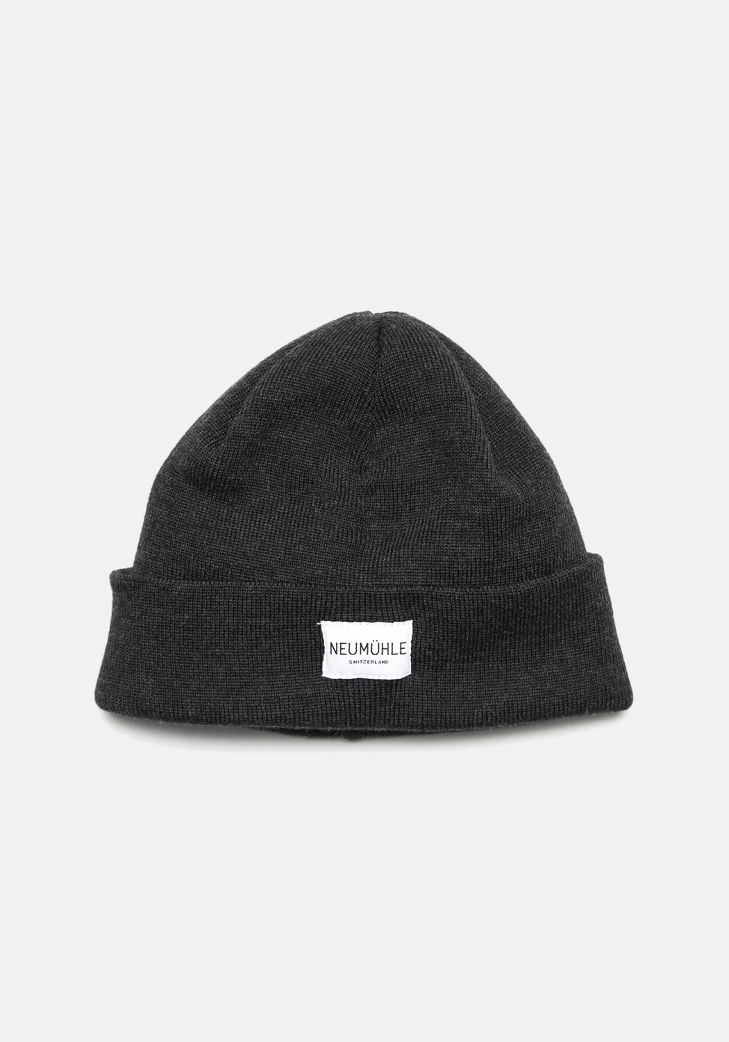 Neumuhle Wollmütze Nebel Organic Merino Slate Dust