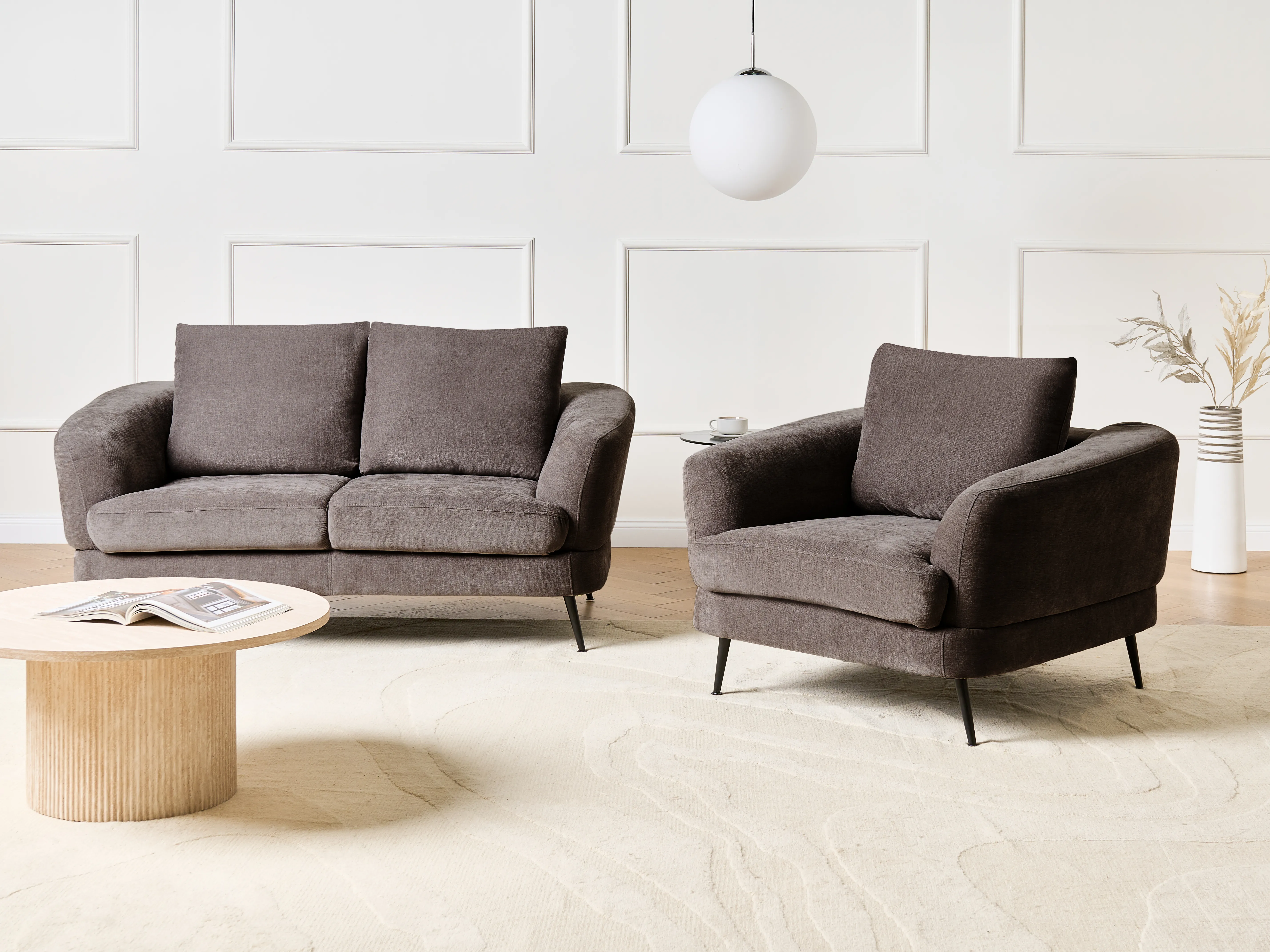 Bankenset 3-zits KJAER Chenille Taupe