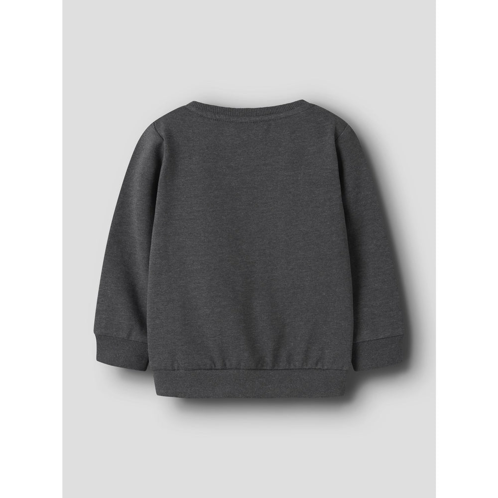 Køb Name It Dark Grey Melange Nmmvimo Ls Sweat Bru Noos