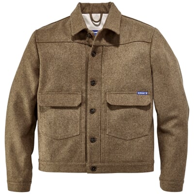 Herren-Wollblouson, Beigemelange