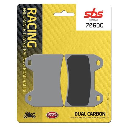 Plaquettes de freins SBS 706DC Racing carbon avant