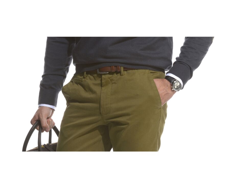 Ceinture luxe homme Chocolat - WESTGATE SILVER