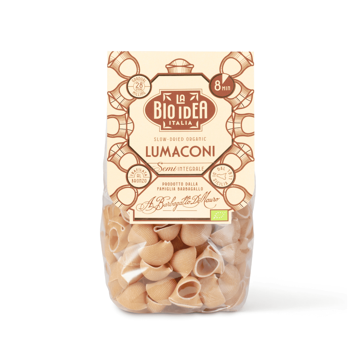 La Bio Idea Lumaconi semi volkoren pasta 375 gram