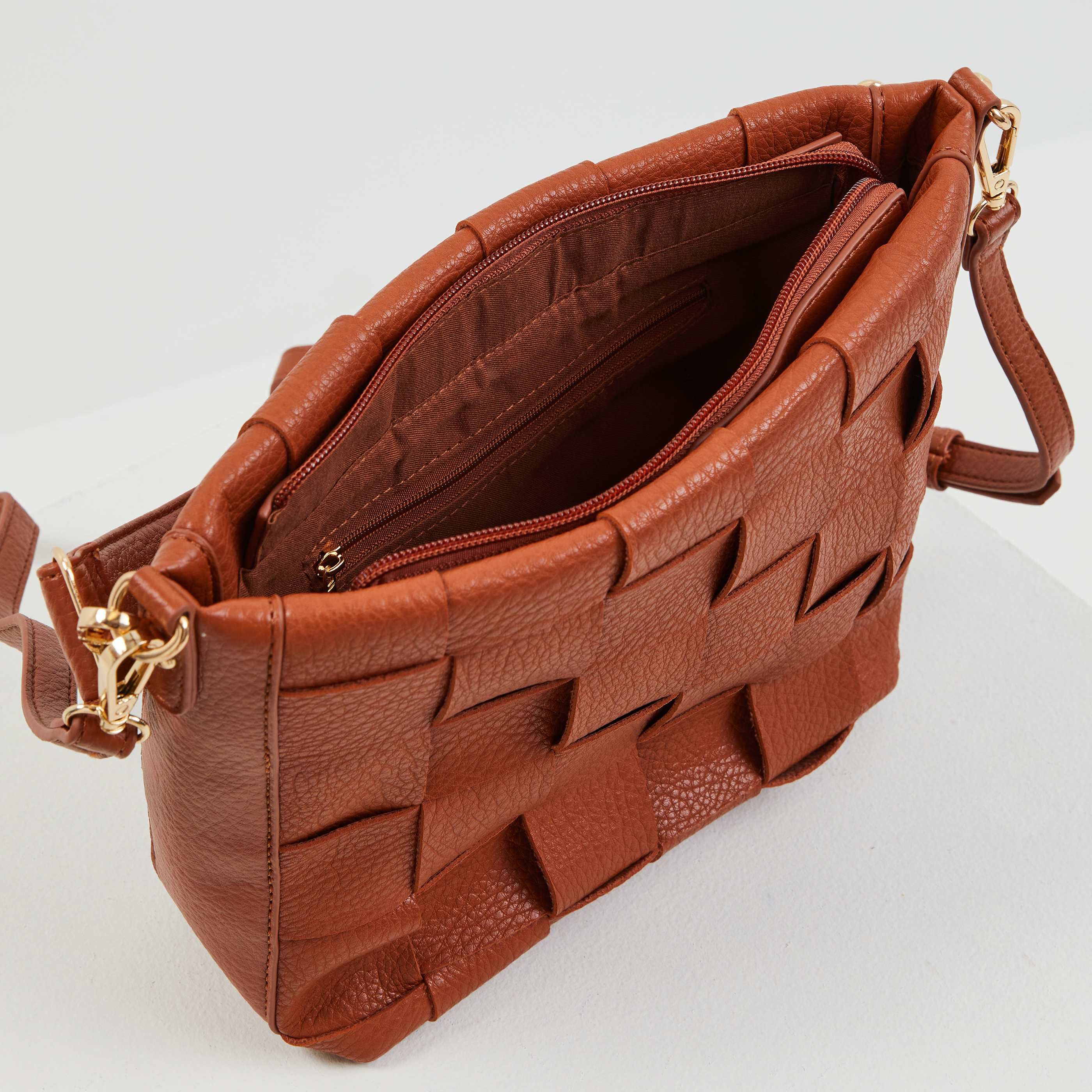 Sac tressé femme - CAMEL