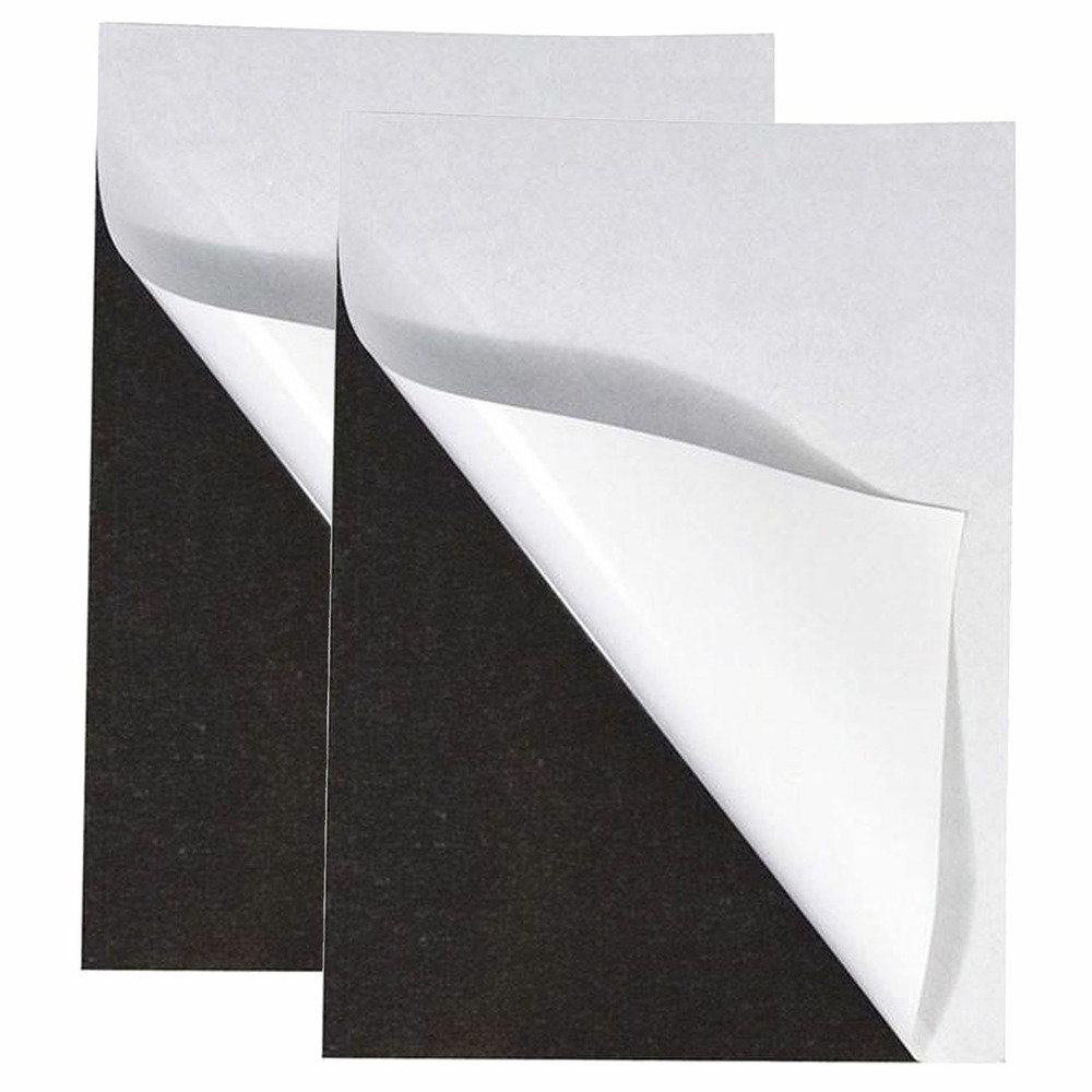 2 feuilles magnétiques autocollantes 21 x 29 cm