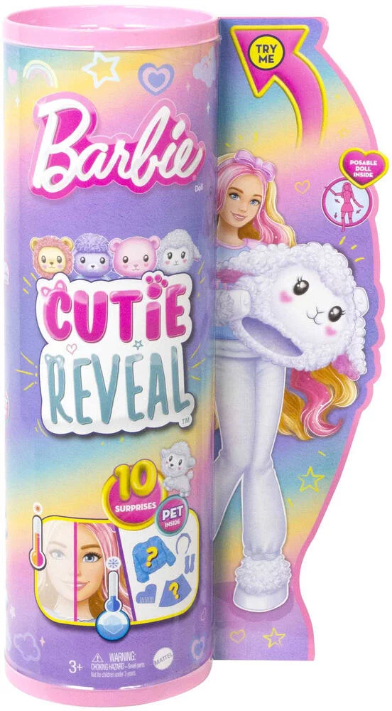 BARBIE - POUPEE CUTIE REVEAL AGNEAU